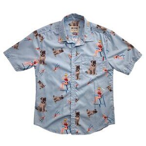 RSVLTS x Sandlot Button Up Shirt SS Wendy Peffercorn Beast Novelty Rockabilly XL